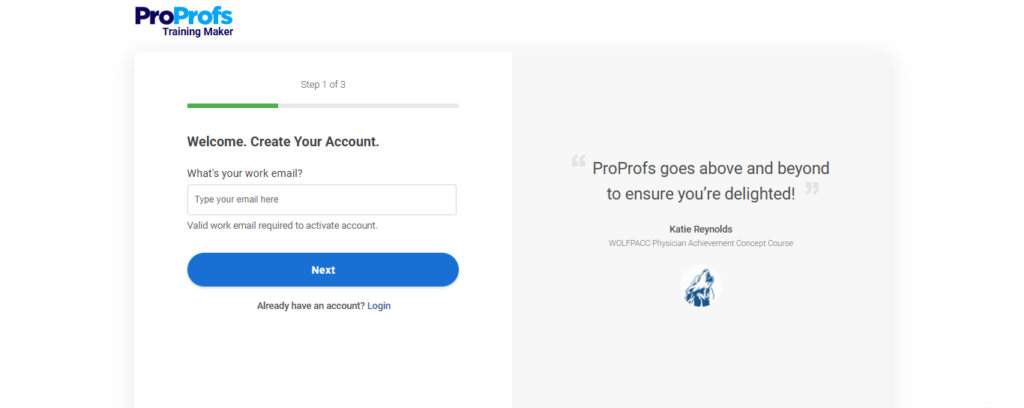 Create a free LMS account