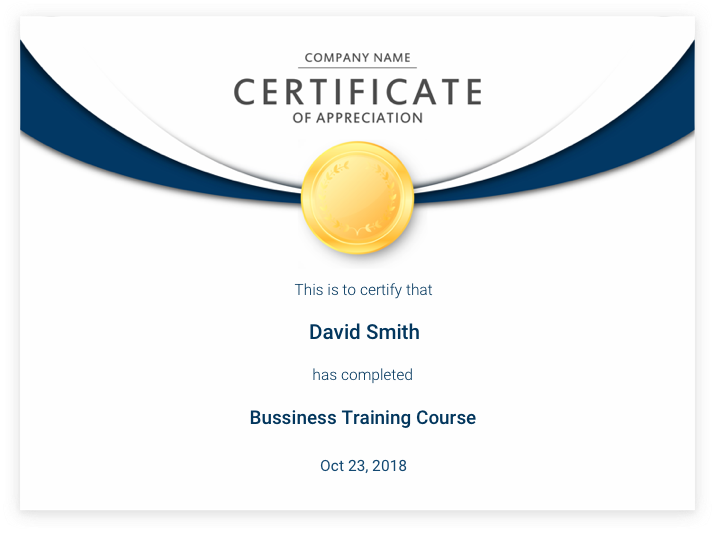 Specify Rules For Course Completion Certificates